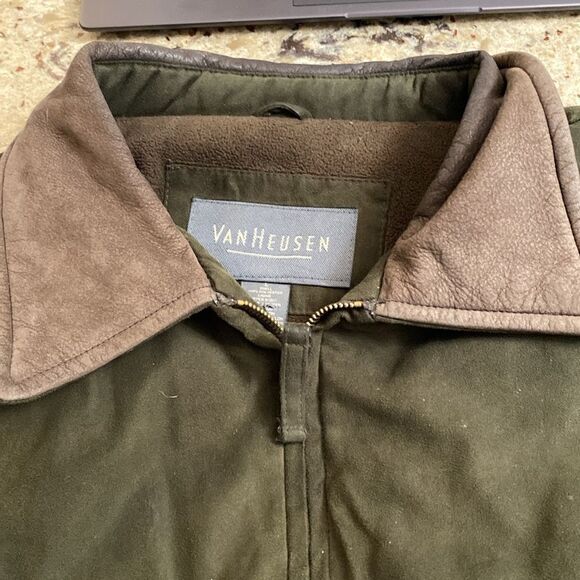 Van Heusen suede leather trim bomber jacket - Picture 3 of 6